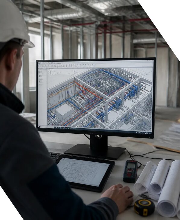 Создание BIM модели инженерных сетей для объектов в Королёве